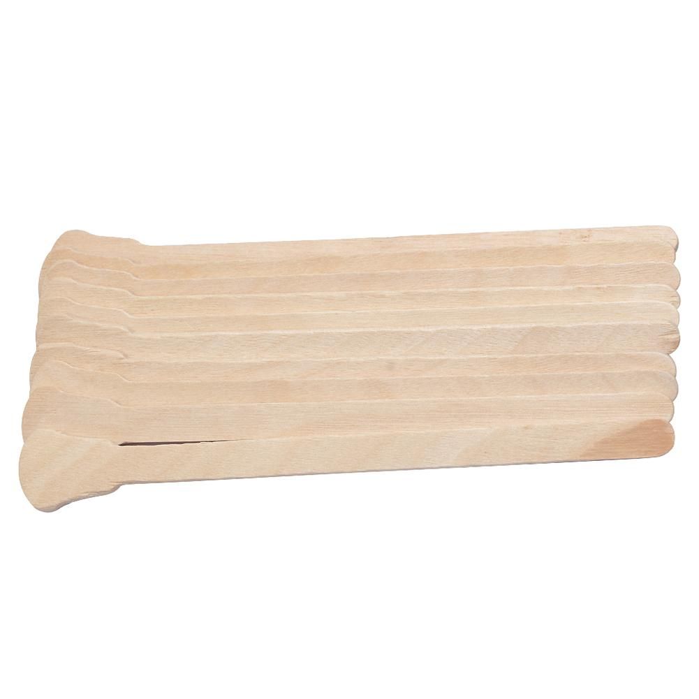 10pcs Wooden Waxing Wax Spatula Tongue Disposable Bamboo Sticks Hair Removal Cream Stick For Waxing Body Hair Care