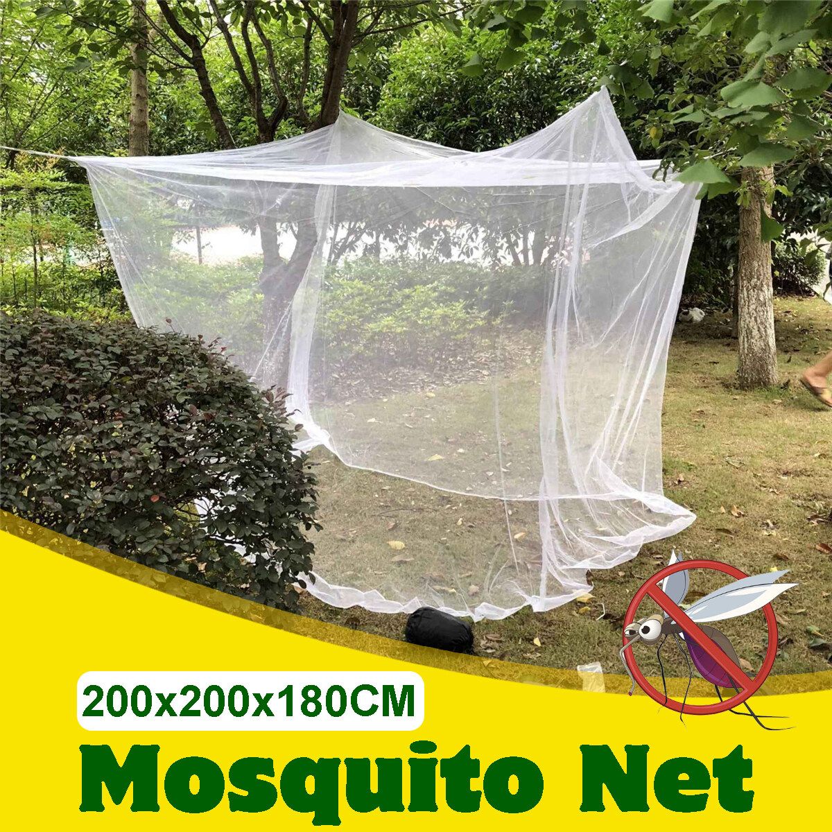 Large White Camping Mosquito Net Indoor Outdoor Insect Netting Tent Storage Bag