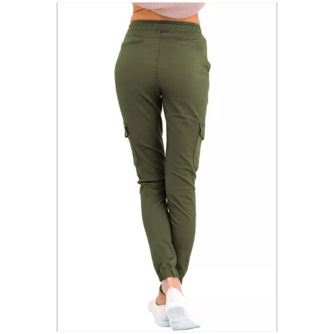 Mfed Olive Green Drawstring Ankle Pocket Denim Jeans