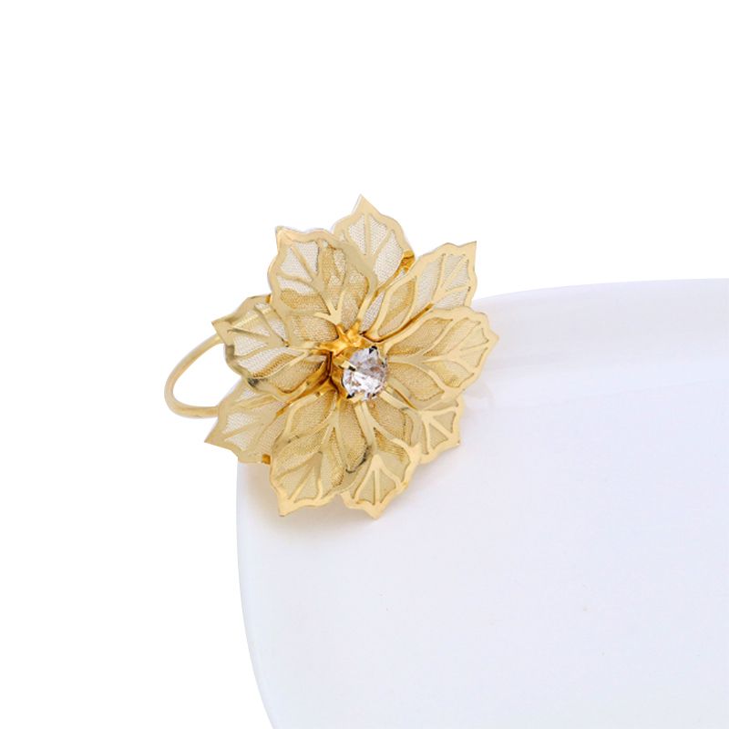 6Pack Napkin Rings, Gold Napkin Rings Buckles For Table