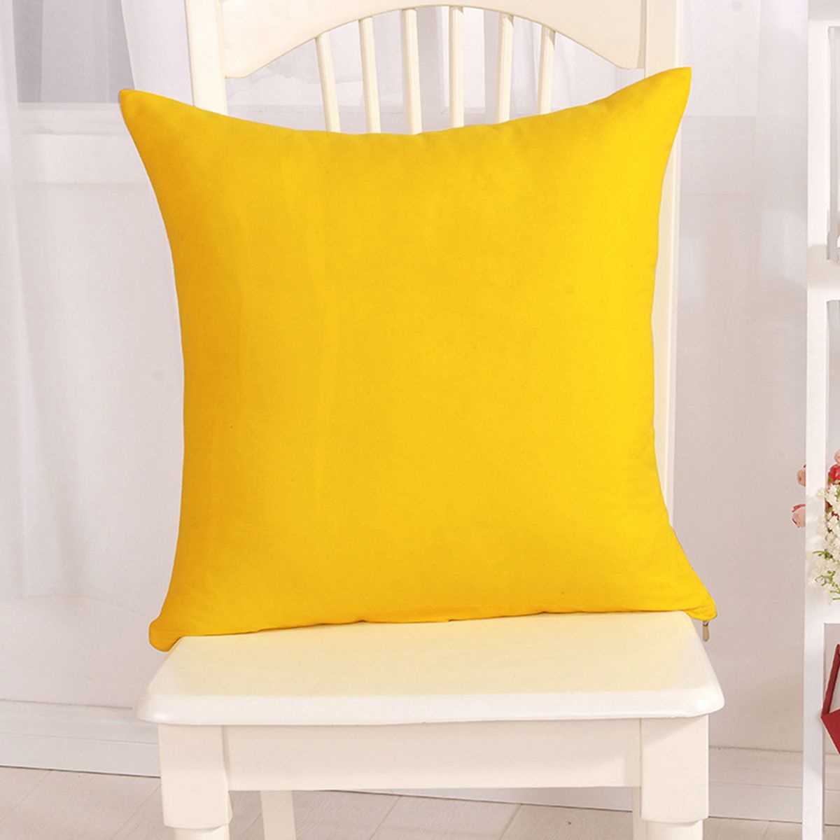 6Pcs Decorative Throw Pillow Covers Square Patio Cushion