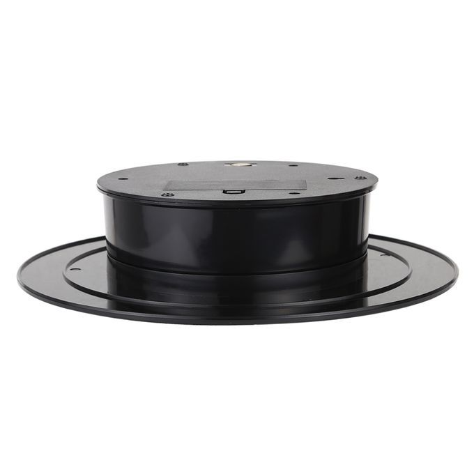 25cm 360 Degree Electric Rotating Turntable Display Stand Video Shooting Props Turntable For Photography, Max Load 3kg, Powered By Battery(Black)