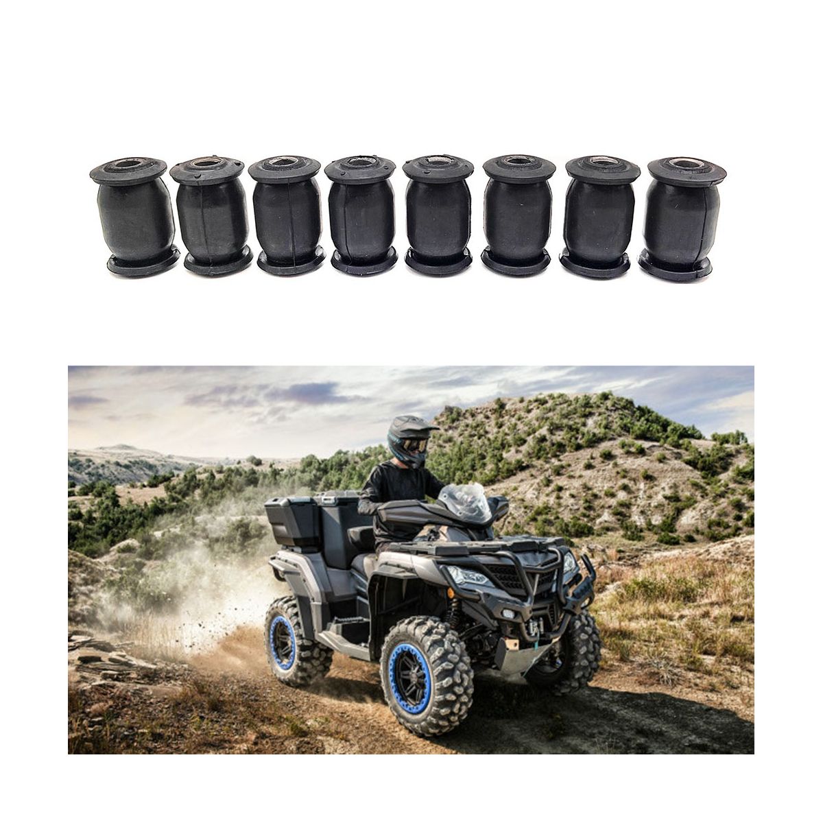 8PC ATV UTV Parts Cushion Sleeve Bushing 9010-050500 for
