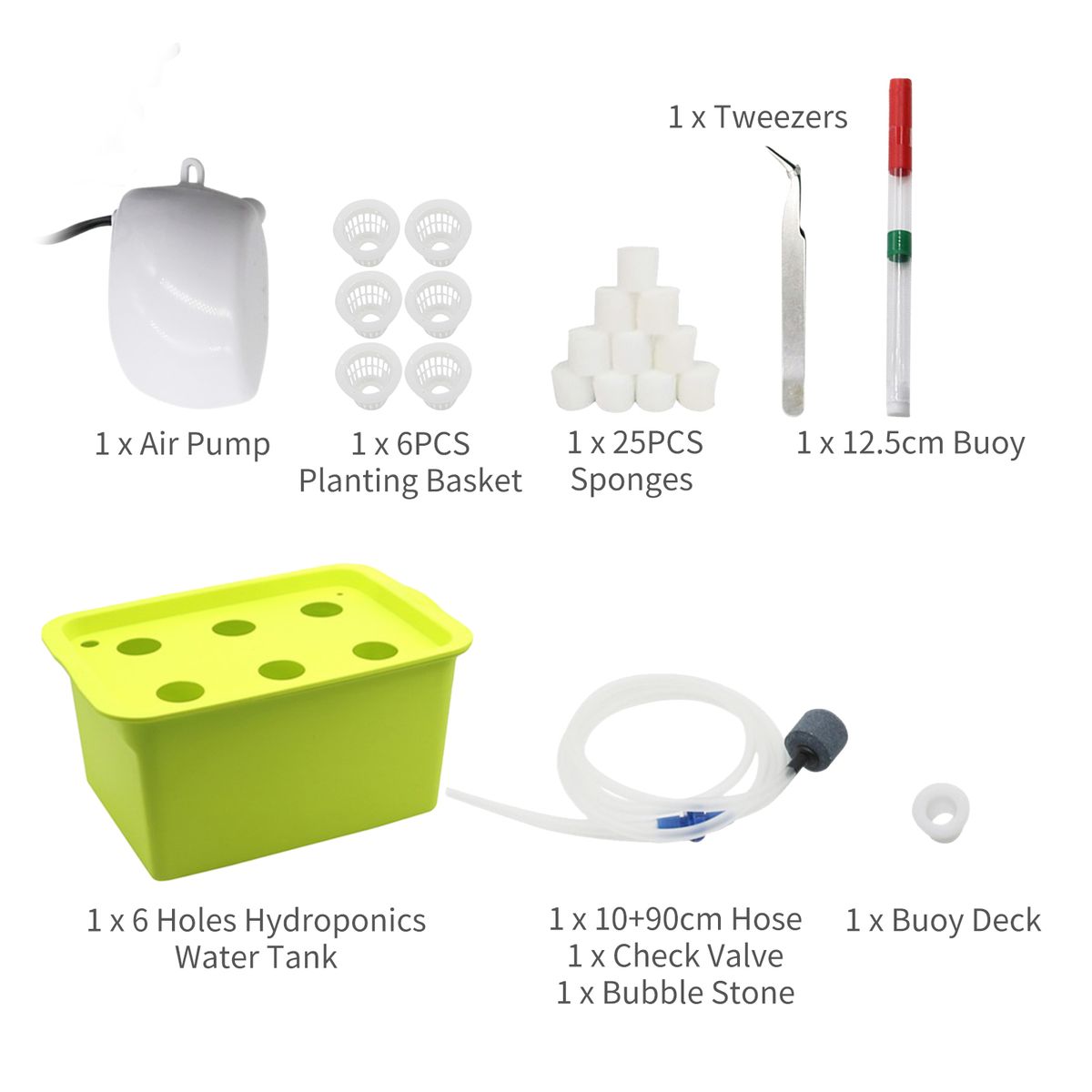 Hydroponics Growing System Cabinet Box 6 Holes Balcony