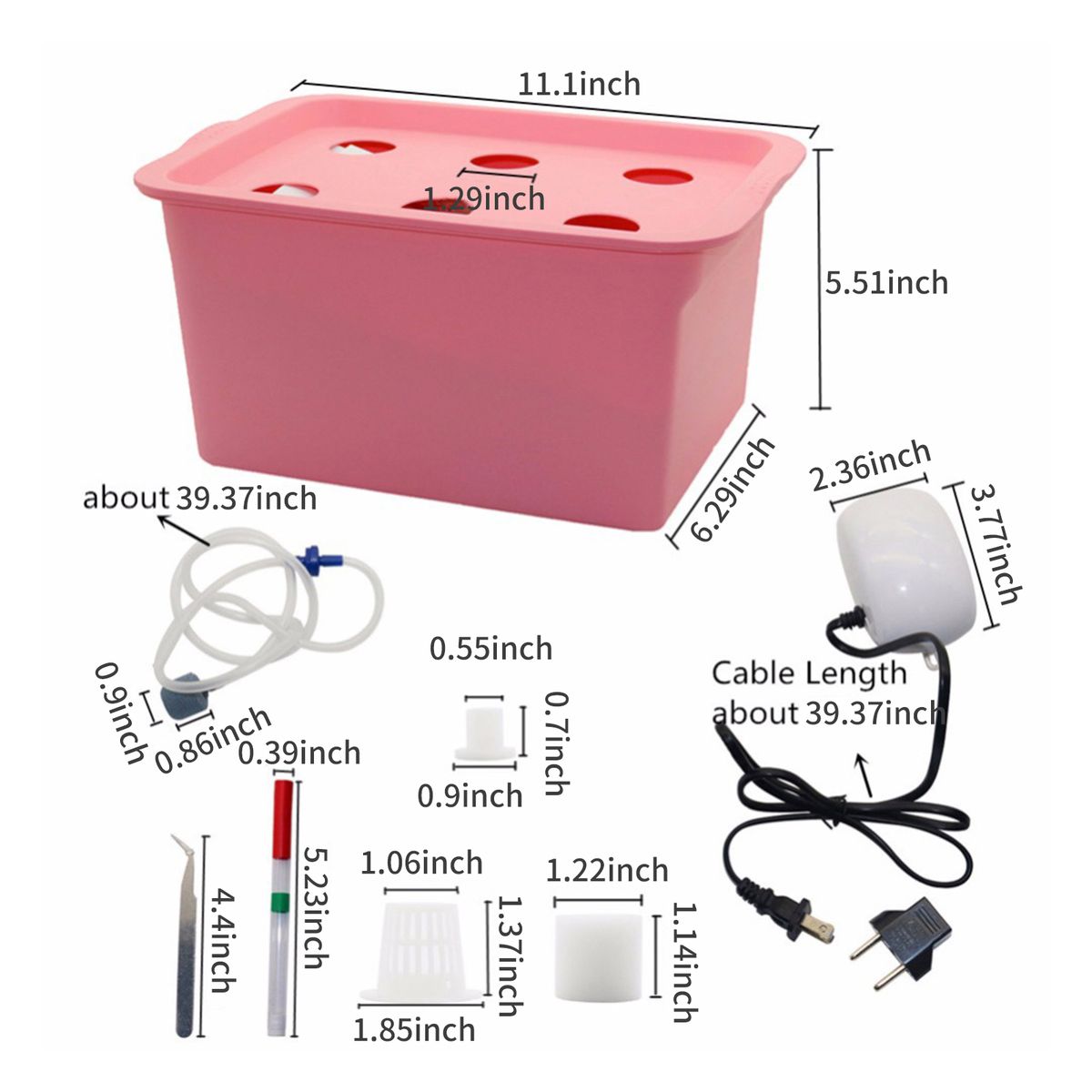 Hydroponics Growing System Cabinet Box 6 Holes Balcony