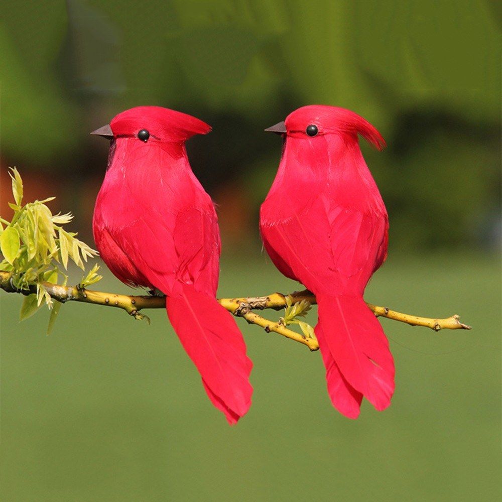 1 PCS Artificial Bird Wall Sculpture Decorative Simulation
