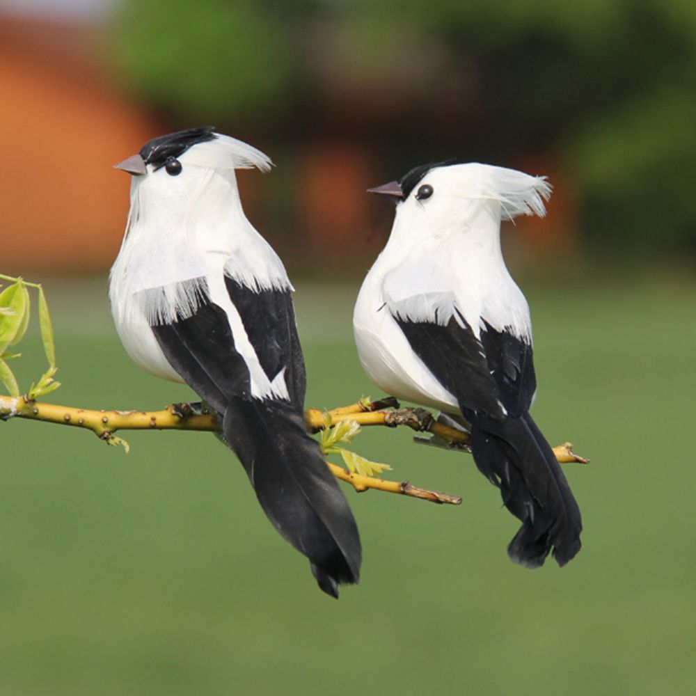 1 PCS Artificial Bird Wall Sculpture Decorative Simulation