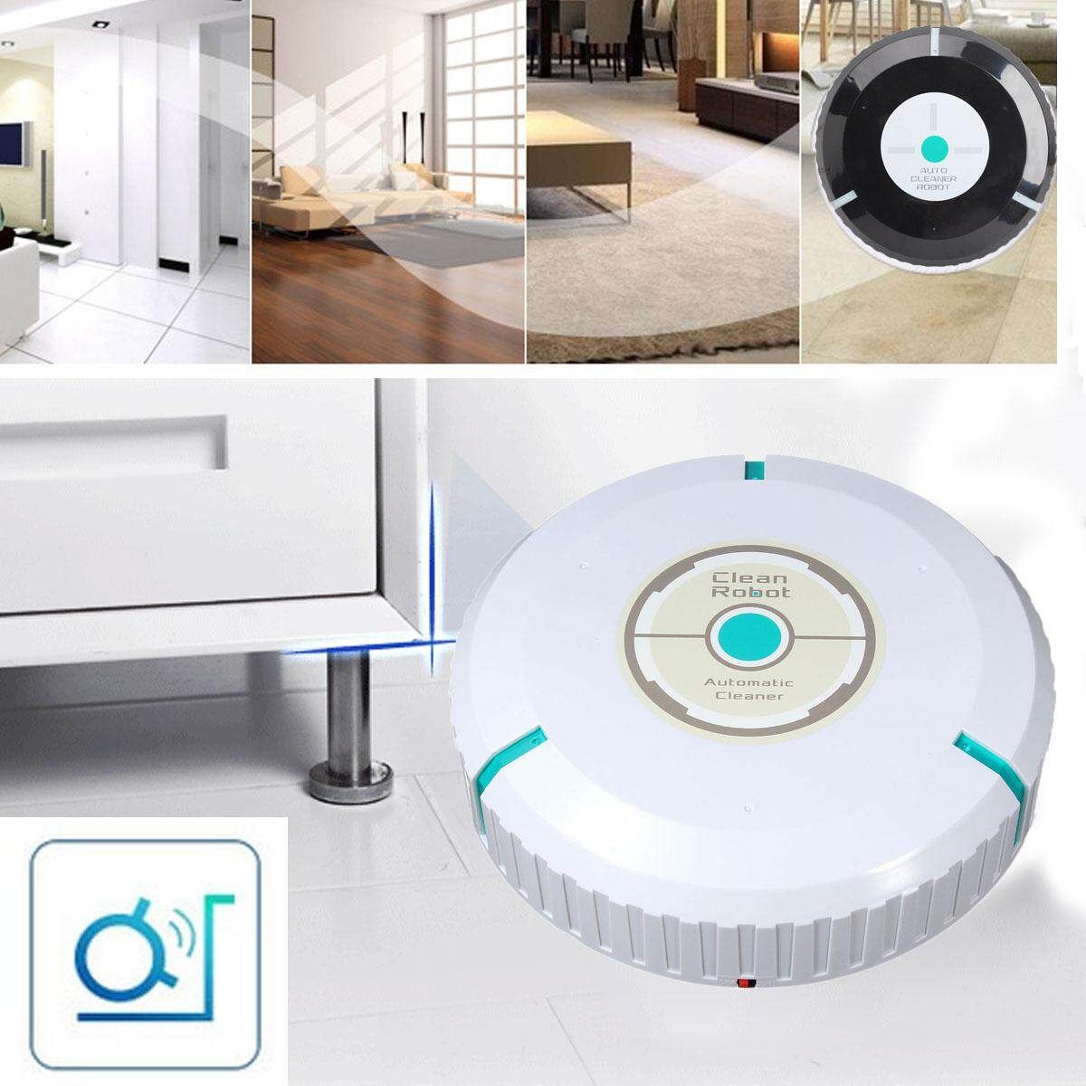 Home Auto Cleaner Robot Smart Mop Dust Cleaner Electric Brooms Vacuum Cleaners(White) White