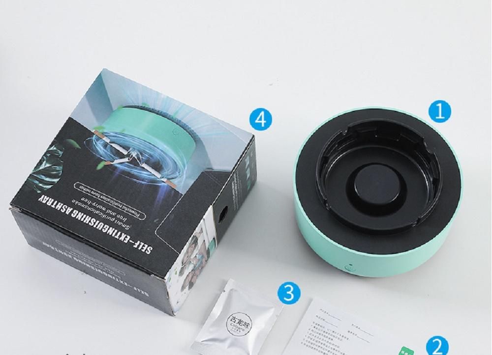 Air Sterilizer Intelligent Electronic Ashtray Odour Removal-Green