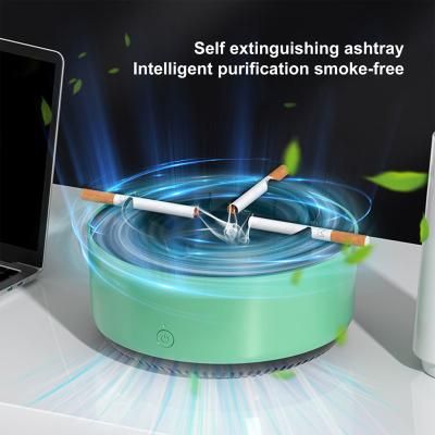 Air Sterilizer Intelligent Electronic Ashtray Odour Removal-Green
