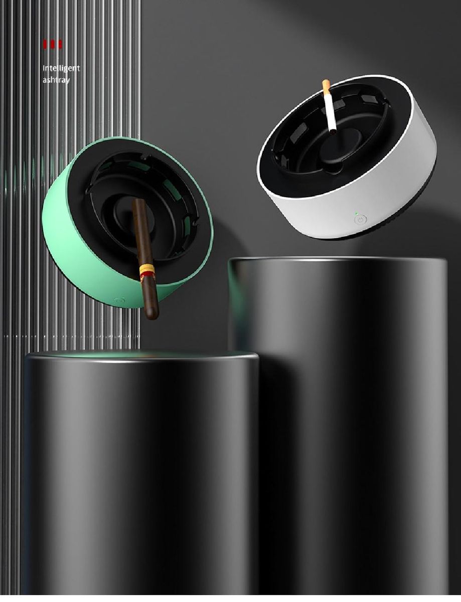 Air Sterilizer Intelligent Electronic Ashtray Odour Removal-Green