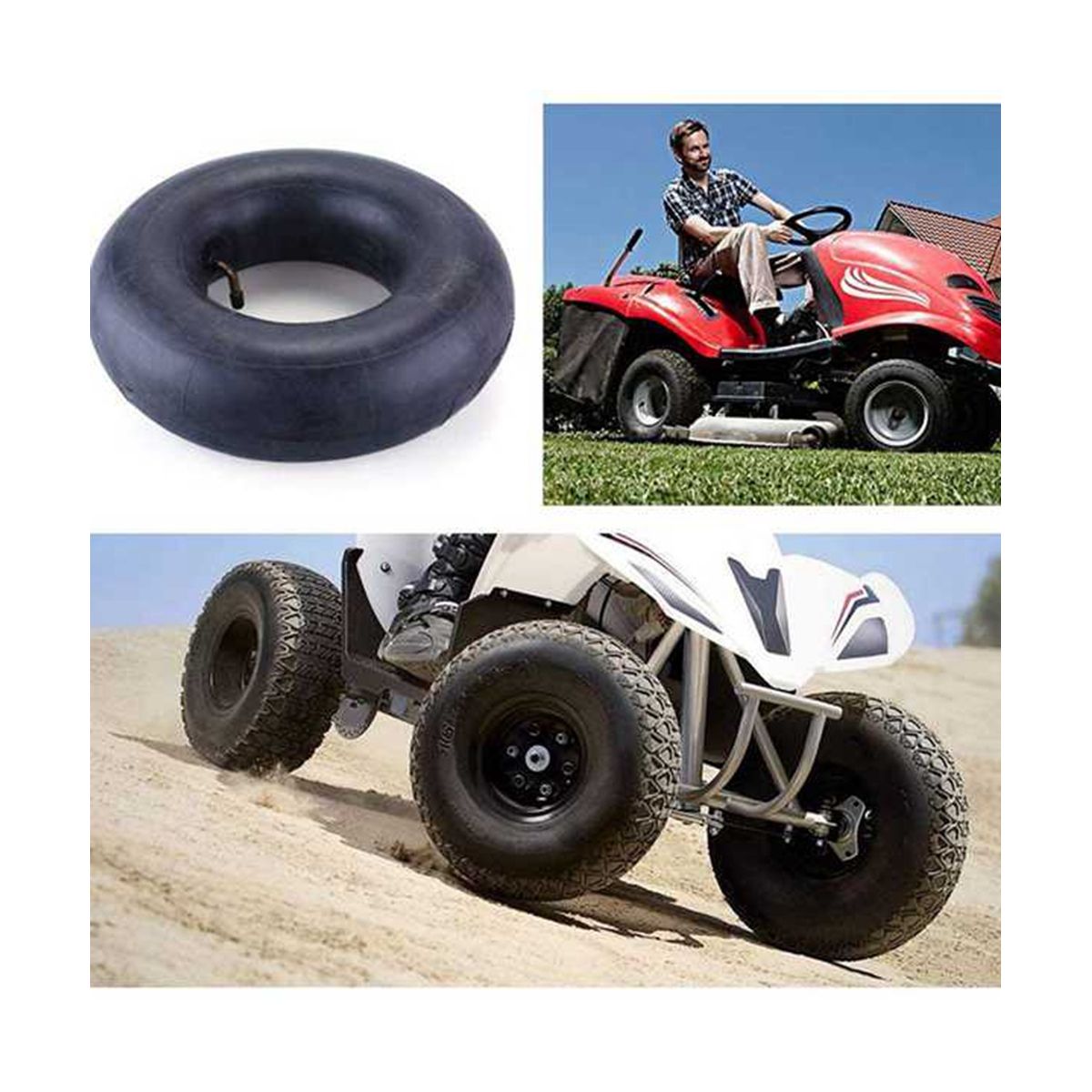 2 Pcs 500-6 13X500-6 14570-6 Tire Inner Tube Lawn Mower Tire Inner Tube Heavy Duty
