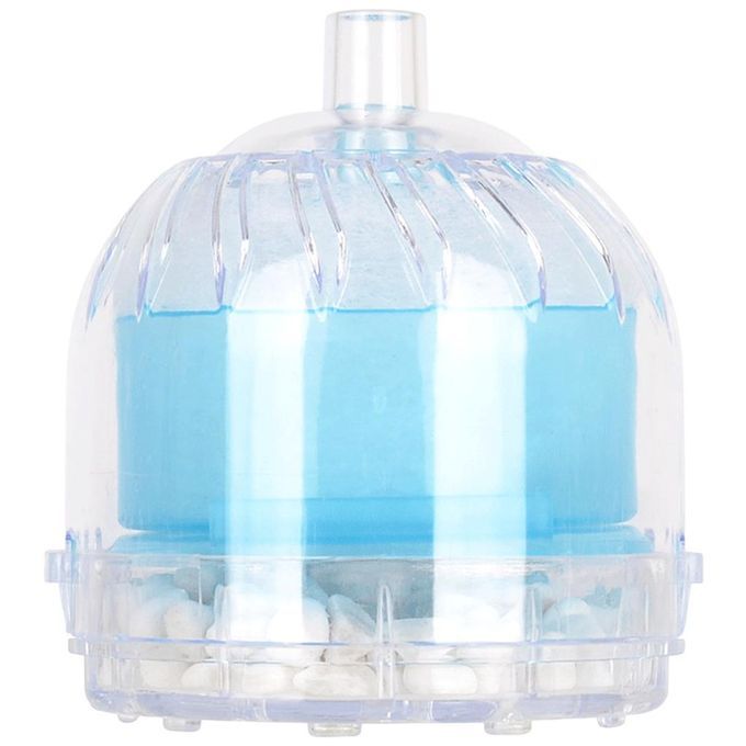 Plastic Fish Stool Suction Collector Oxygen Release Sponge Round Blue