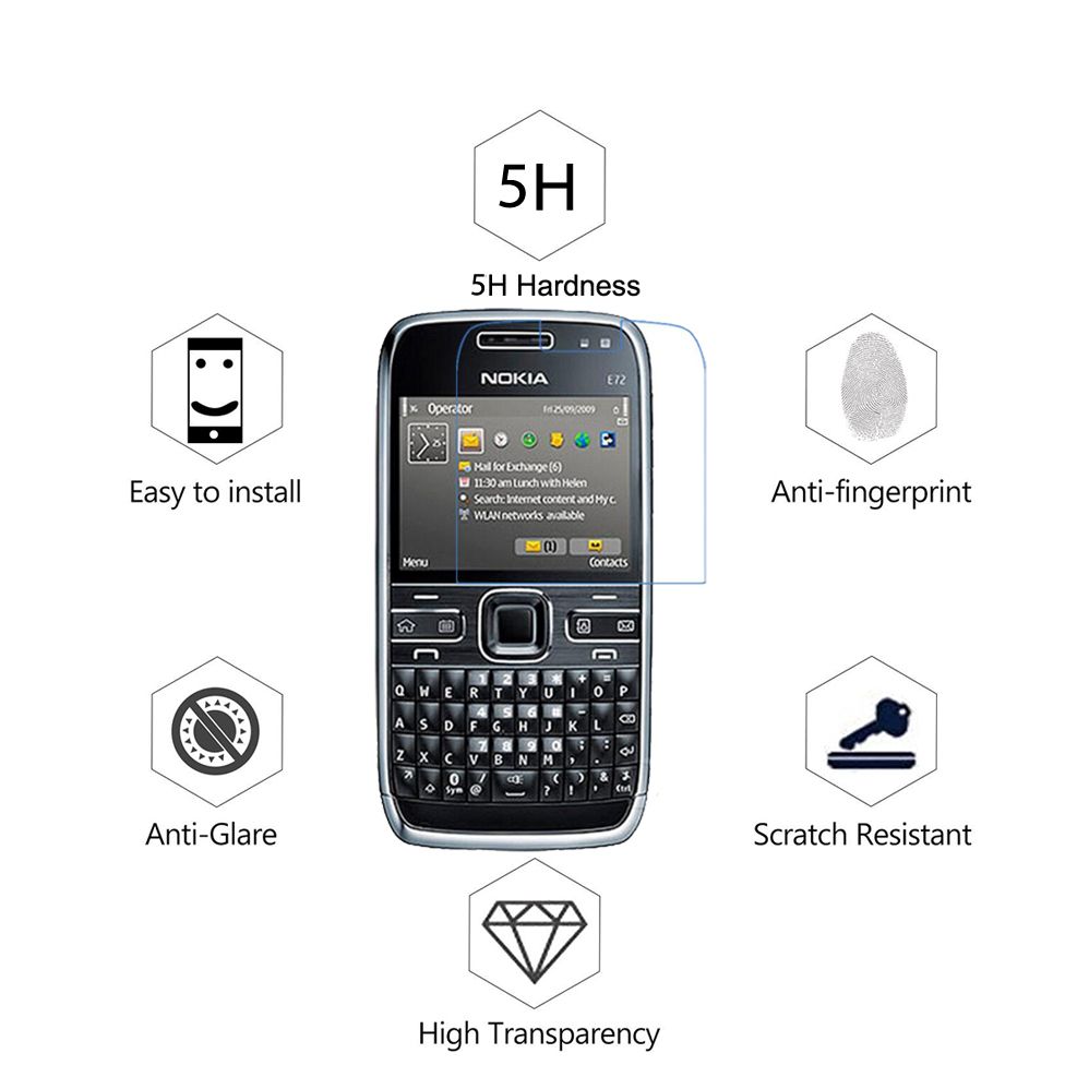 3pcs 5h Anti-scratch Protective Film For Nokia E72