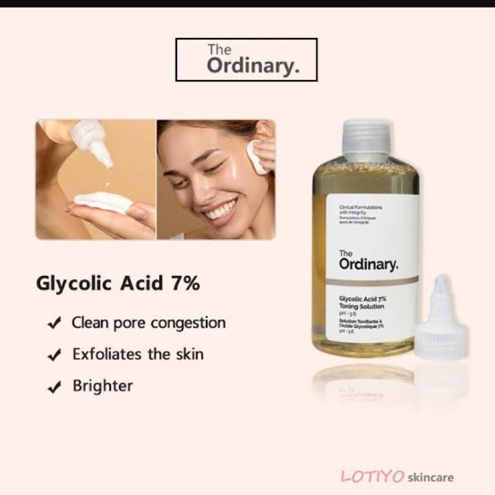 The Ordinary Glycolic Acid 7% Toning Solution Toner - 240ML