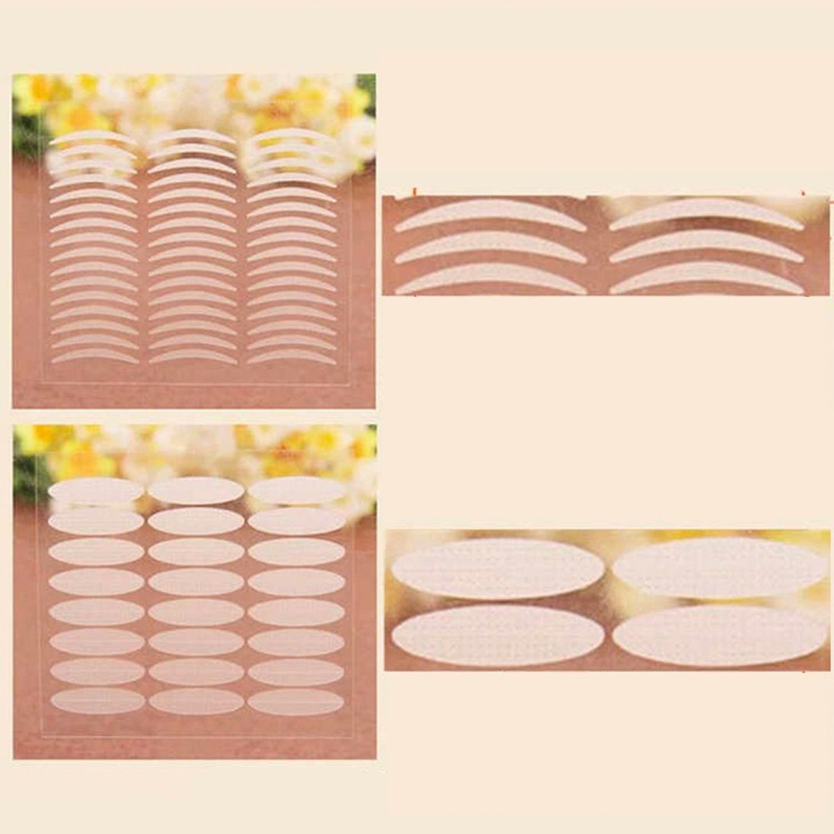 48PCS Natural Invisible Single Side Eyelid Tape Stickers