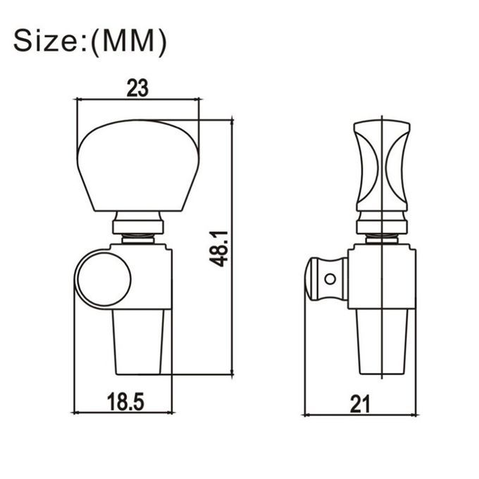 Metal Banjo 5th Geared Tuning Peg Machine Head With Pearl Button Banjo