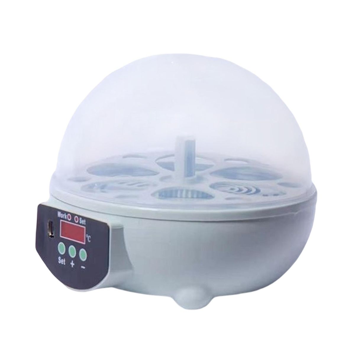 Mini Automatic Egg Incubator Egg Turner Tray Round 17x17x15cm