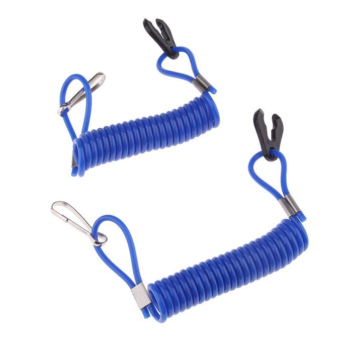 2pcs Boat Marine Kill Stop Switch Key Lanyard Fit For Yamaha Outboard