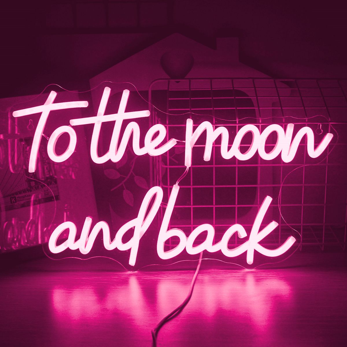 Ineonlife To The Moon And Back Neon Sign Wedding Birthday