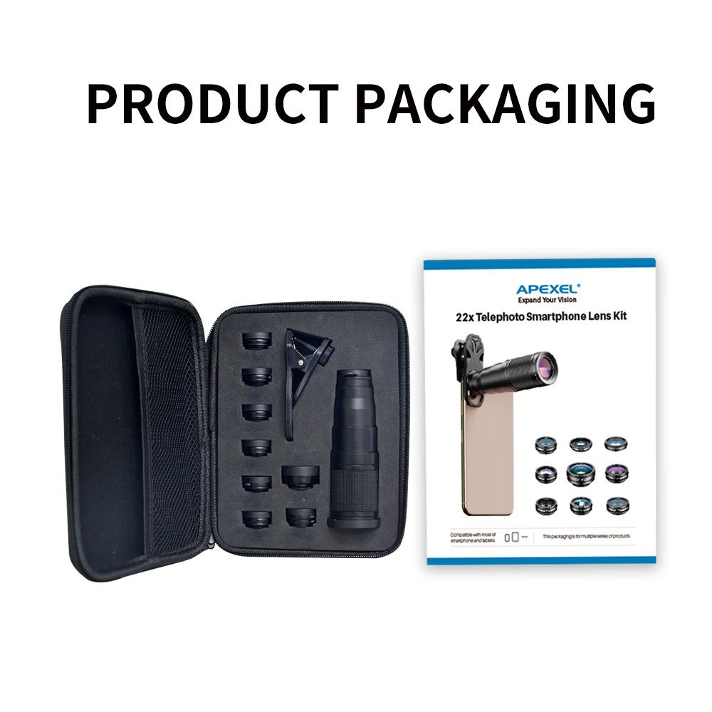 10-in-1 Phone Lens Kit With 22X Telephoto Lens 198?