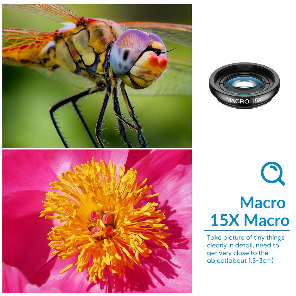 10-in-1 Phone Lens Kit With 22X Telephoto Lens 198?