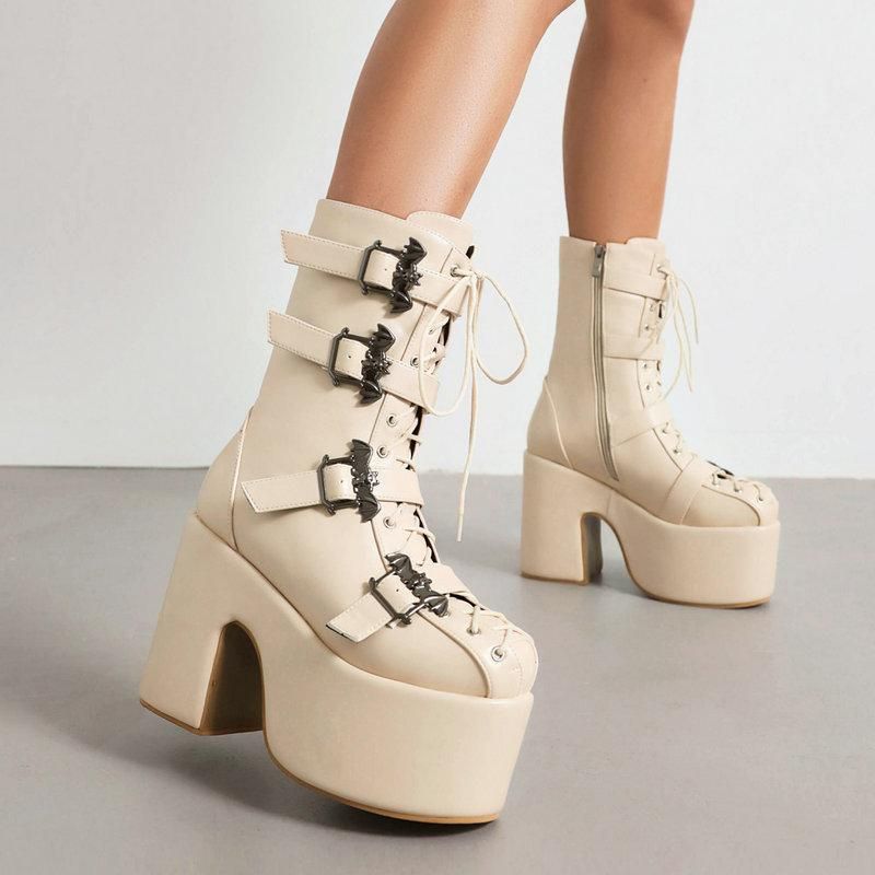 Cosplay Gothic Calf Boots Women Shoes