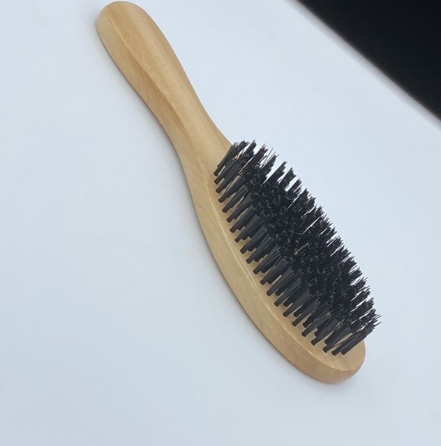 Wooden Classic Thick Curly Hair Detangler Scalp