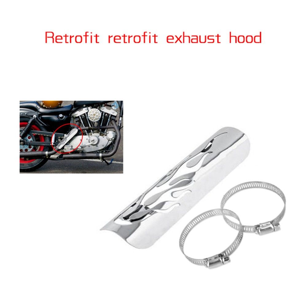 Motorcycle Exhaust Muffler Pipe Heat Shield Cover Guard For