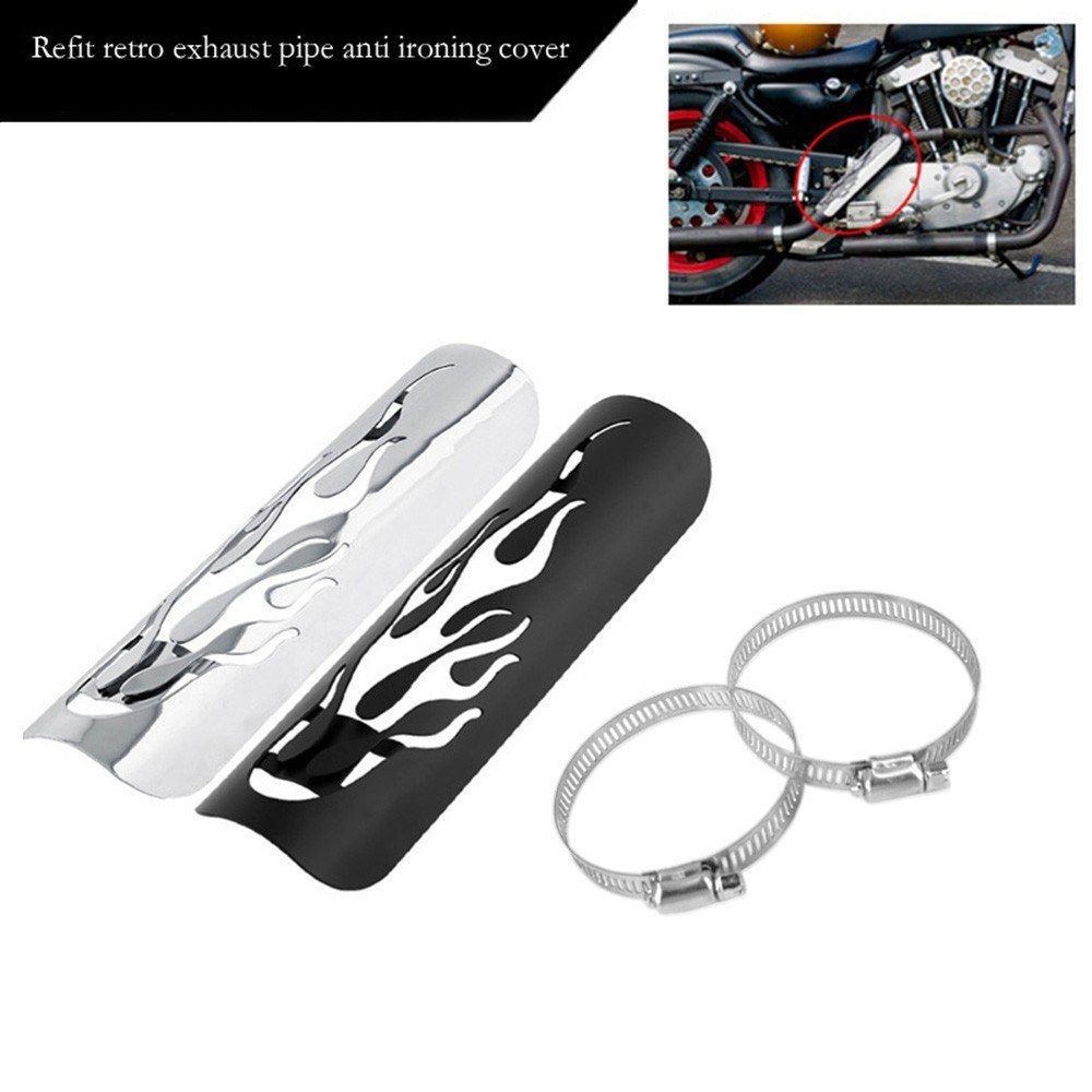 Motorcycle Exhaust Muffler Pipe Heat Shield Cover Guard For