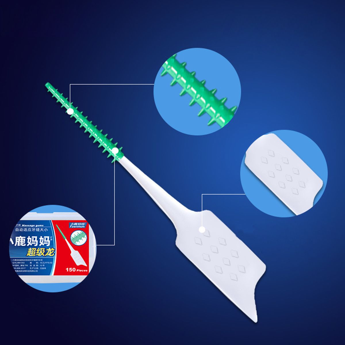 150pcs Toothpick Soft Silicone Tooth Picks Dental Floss