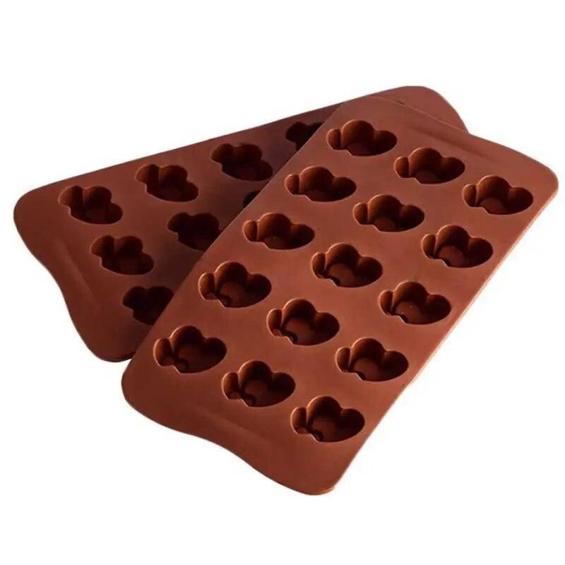 2pcs Silicone Heart Mold Cake Decoration Form Heart Silicone Molds For Soap Candy Chocolate Jello Biscuit Pastry Bake Tool