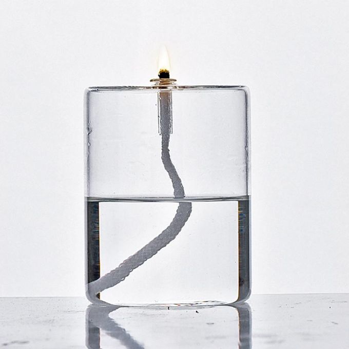 Glass Pillar Candle Holder Taper Candle Stand