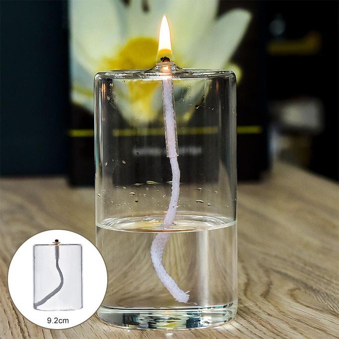 Glass Pillar Candle Holder Taper Candle Stand