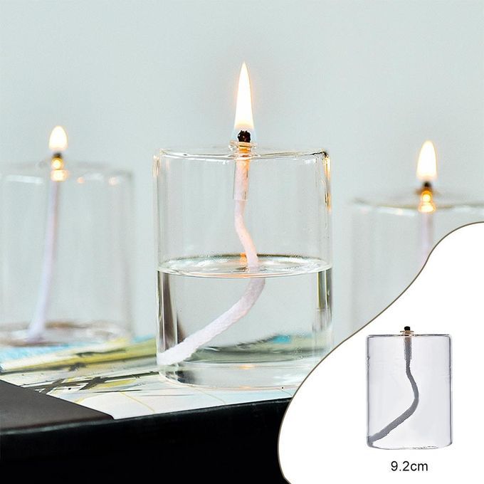 Glass Pillar Candle Holder Taper Candle Stand