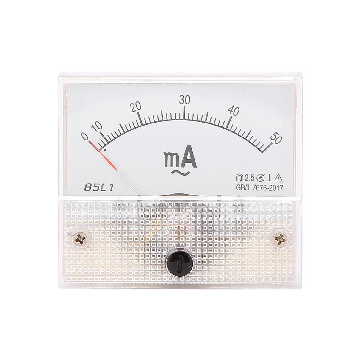 AC 0 - 50MA Pointer AC Ammeter Analog Current Panel Ampere Meter for Pressure Regulator Distribution Boxes, Etc