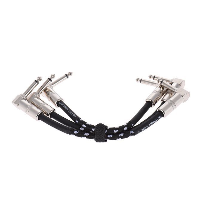 Ammoon 3-Pack Guitar Effect Pedal Instrument Patch Cable