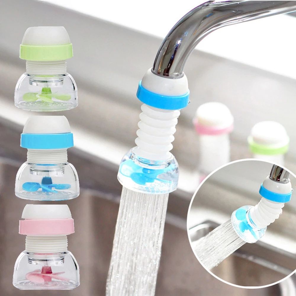 6PCS Splash-Proof Tap Water Filter Retractable Nozzle 360-Degree Adjustable Water Purification