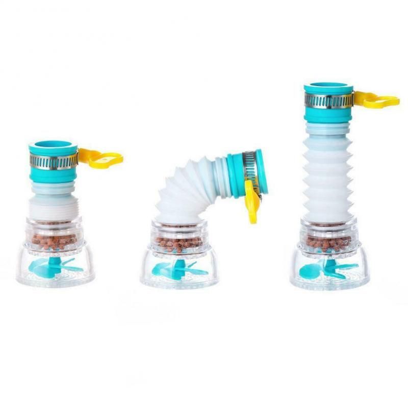 6PCS Splash-Proof Tap Water Filter Retractable Nozzle 360-Degree Adjustable Water Purification