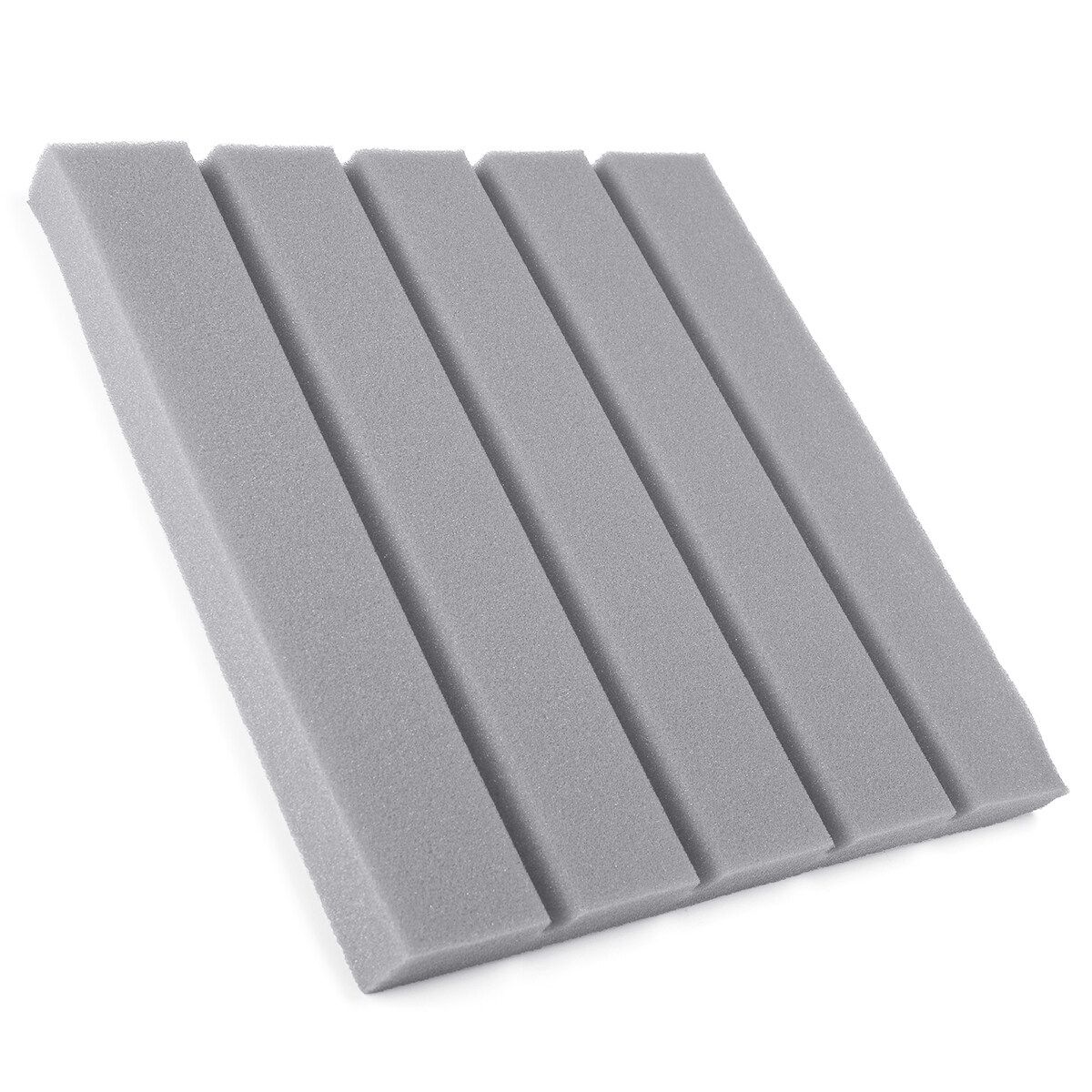 10pcs Wedge Acoustic Foam Cotton Soundproofing Acoustic Foam Tiles Noise Soundproof Sound Treatment Studio Noise Cancellation Soundproofing Sponge Fireproof 25x25x2 Cm Grey