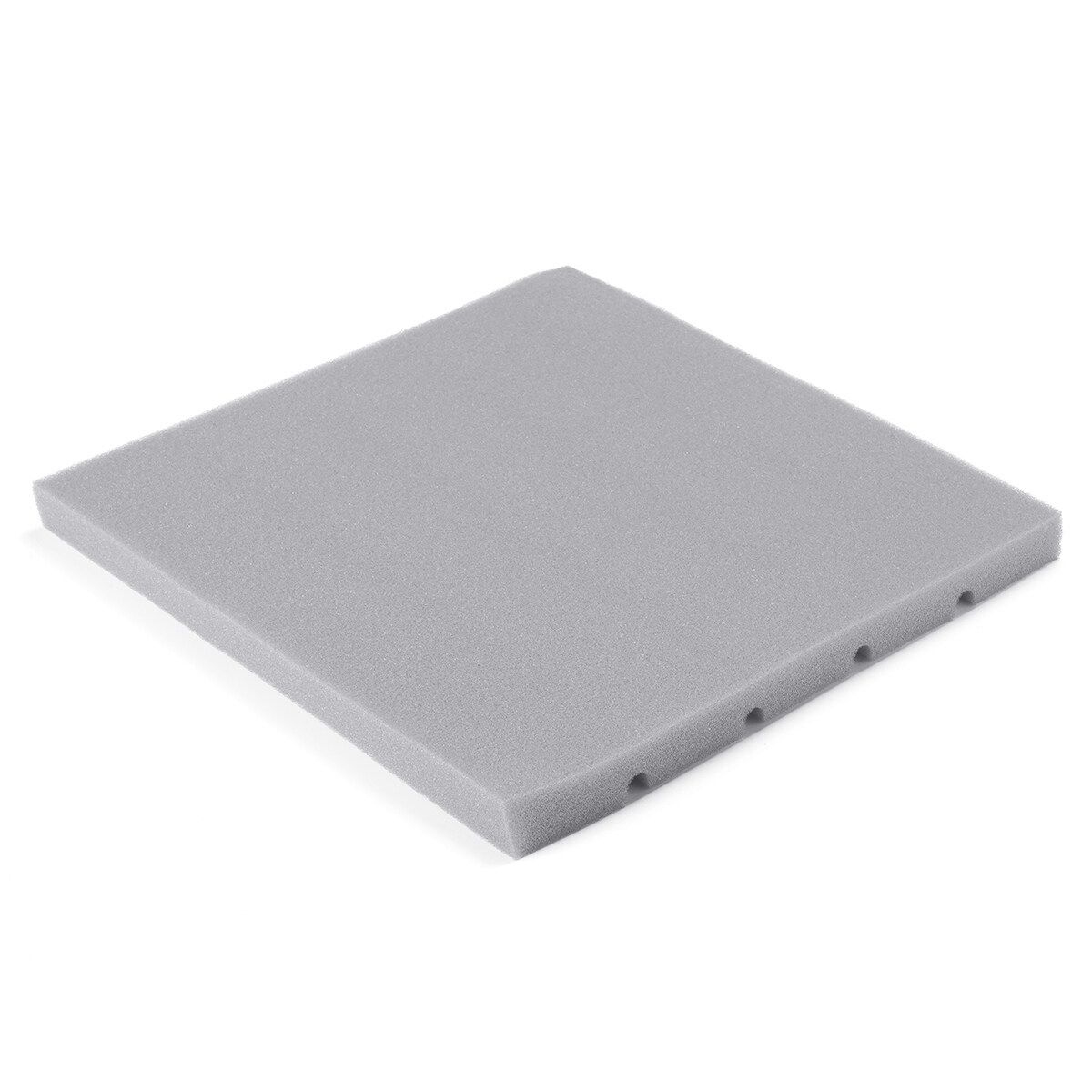 10pcs Wedge Acoustic Foam Cotton Soundproofing Acoustic Foam Tiles Noise Soundproof Sound Treatment Studio Noise Cancellation Soundproofing Sponge Fireproof 25x25x2 Cm Grey