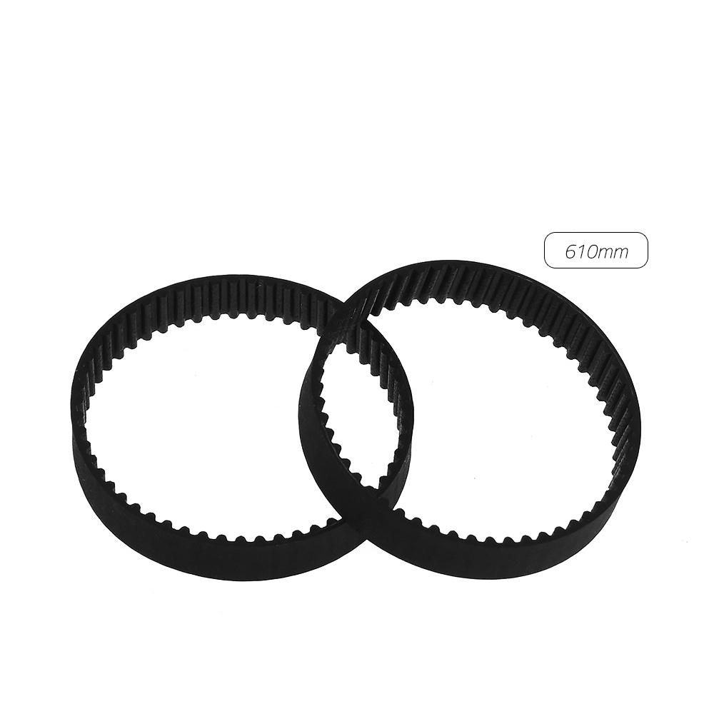 GT2 Closed-Loop Timing Belt Rubber Synchronous Belts W=6mm L=110/112/158/200/280/400/610/852/1220mm 3D Printer Parts Kits Pack of 2pcs