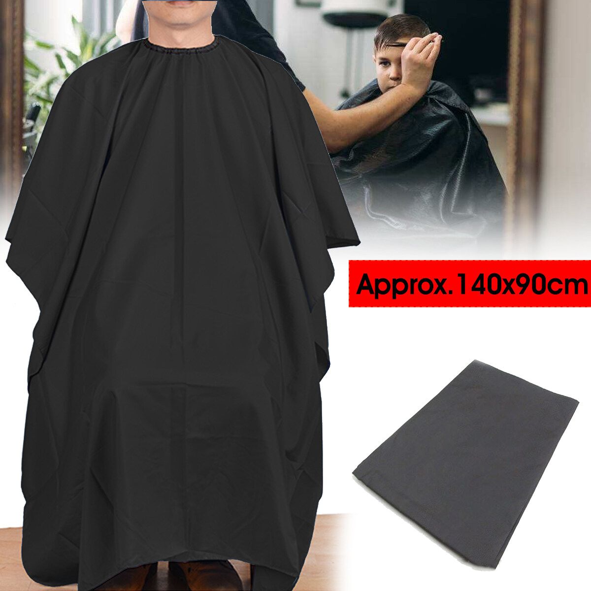 140x90cm Adult Hairdressing Cape Cover Hair Barber Salon Gown Barber Cloth Apron