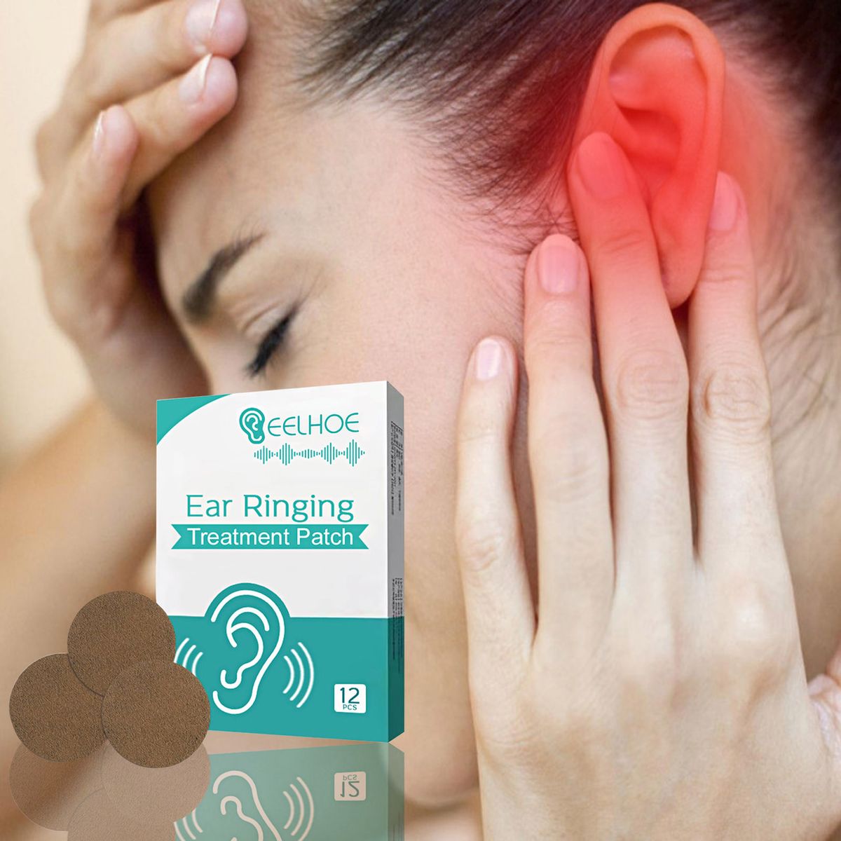 12Pcs Ear Ringing Treatment Patches Herbal Formula