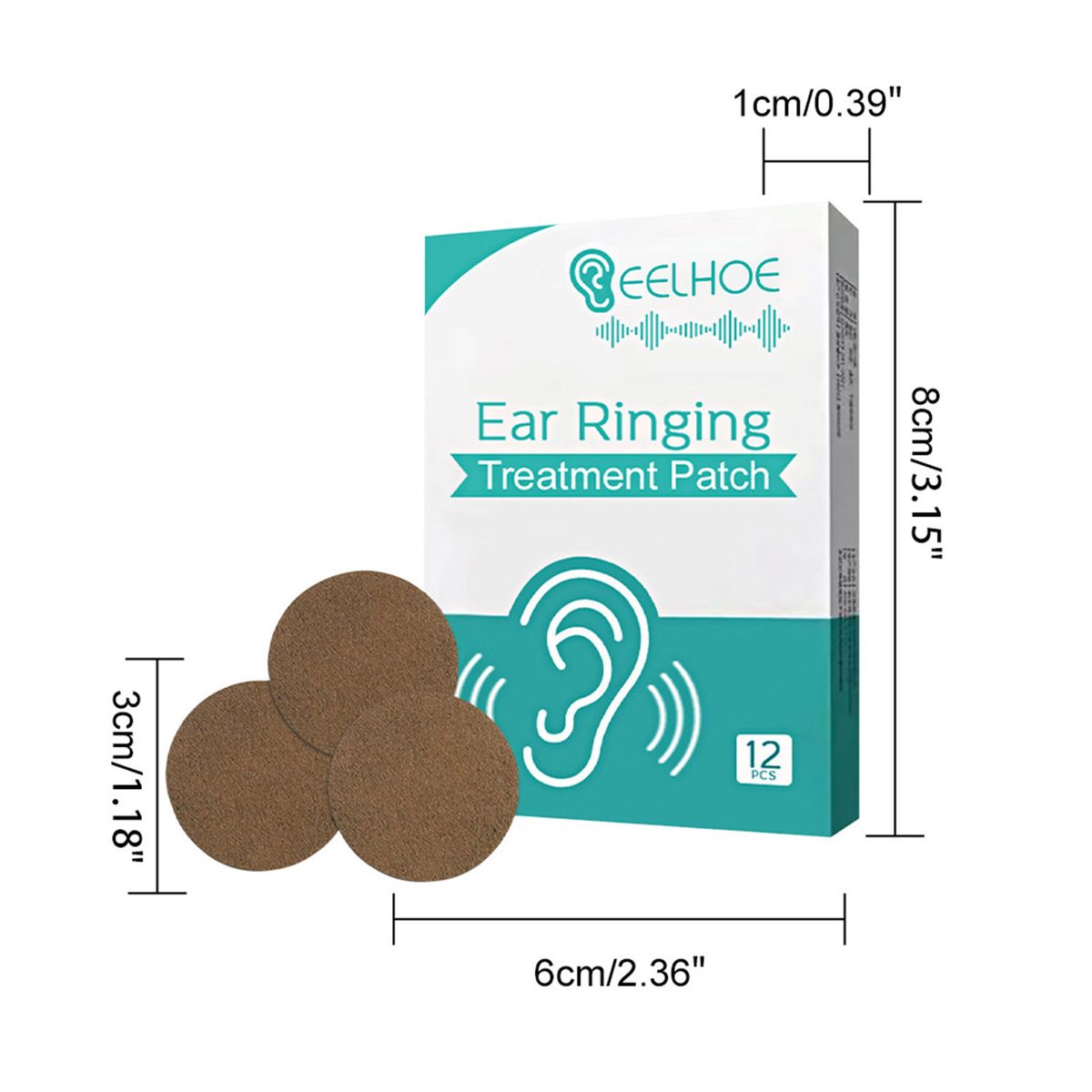 12Pcs Ear Ringing Treatment Patches Herbal Formula