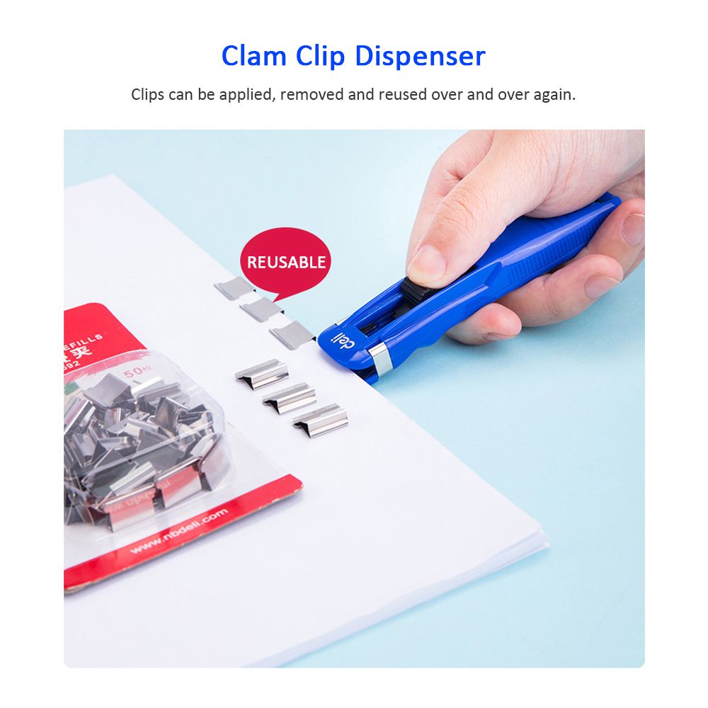 Paper Clip Dispenser Handheld Clam Clip Dispensers