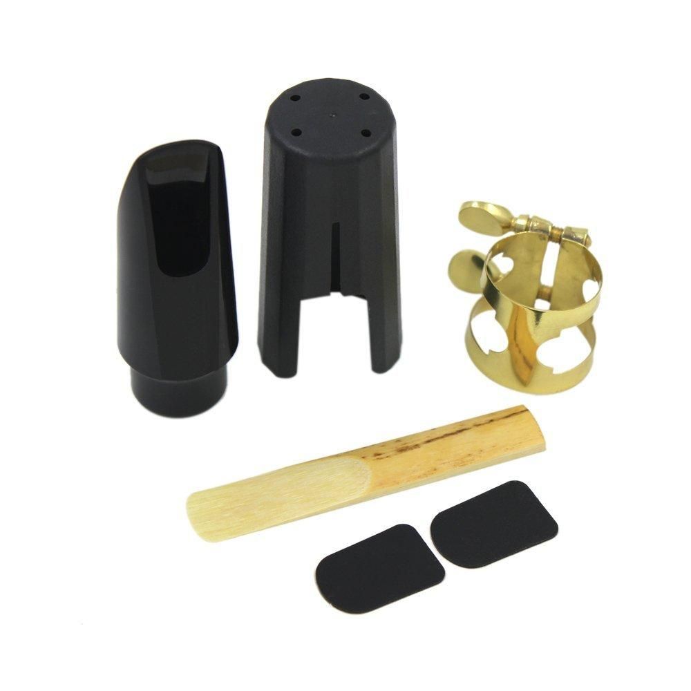 Plastic Soprano Sax Mouthpiece with Metal Cap Buckle Reed