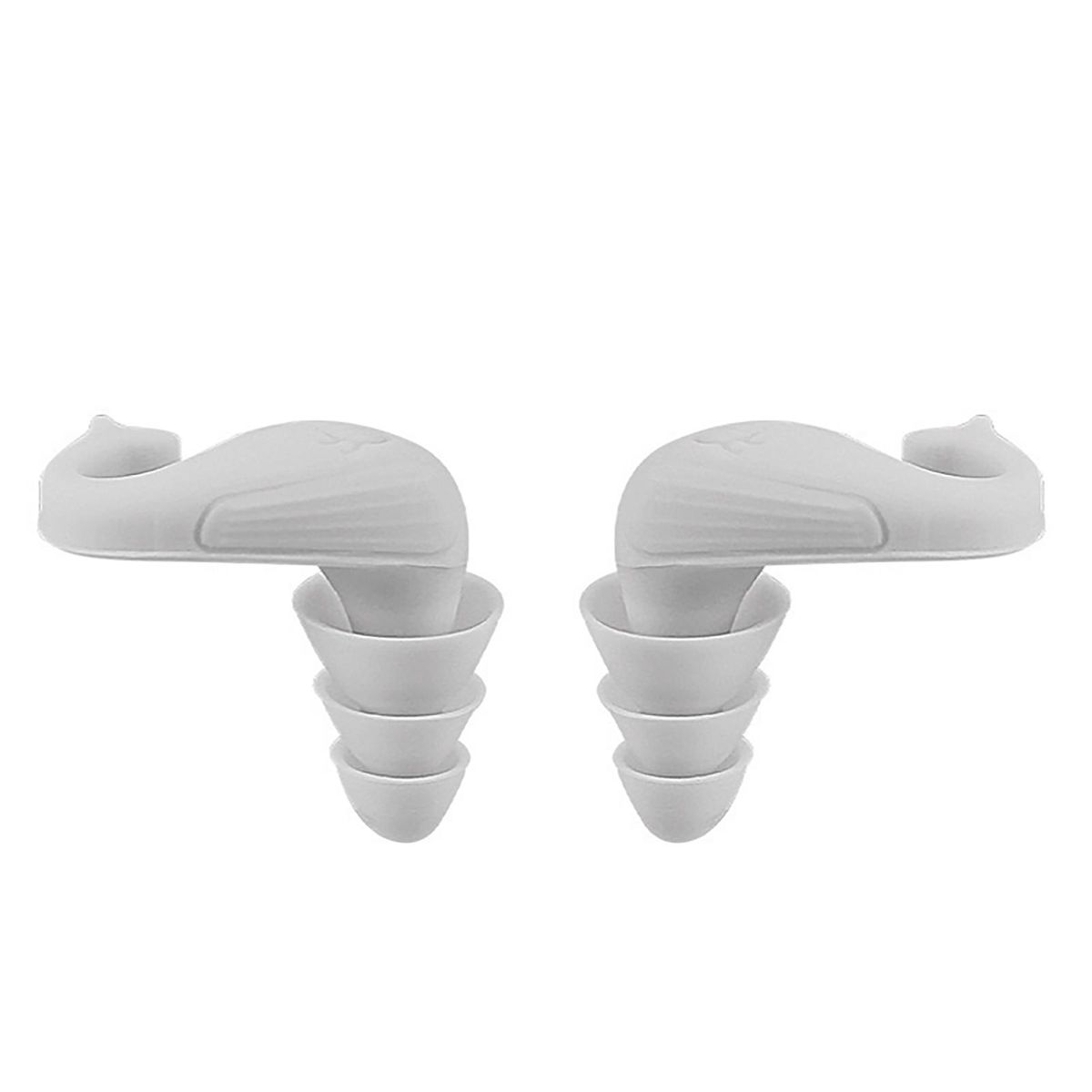 Portable Earplugs Dolphin Sleepguard Waterproof 40db Noise-canceling White Grey
