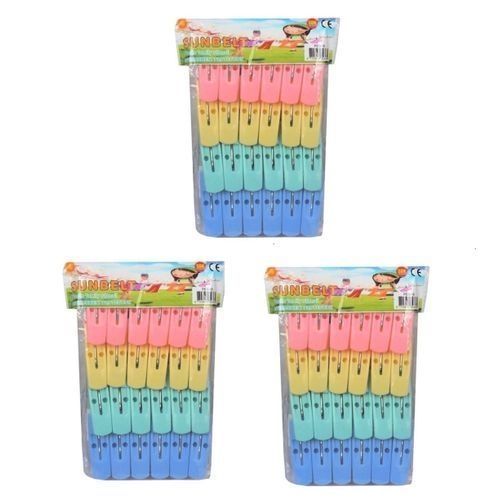 Cloth Pegs 72 Pieces - Multicolour
