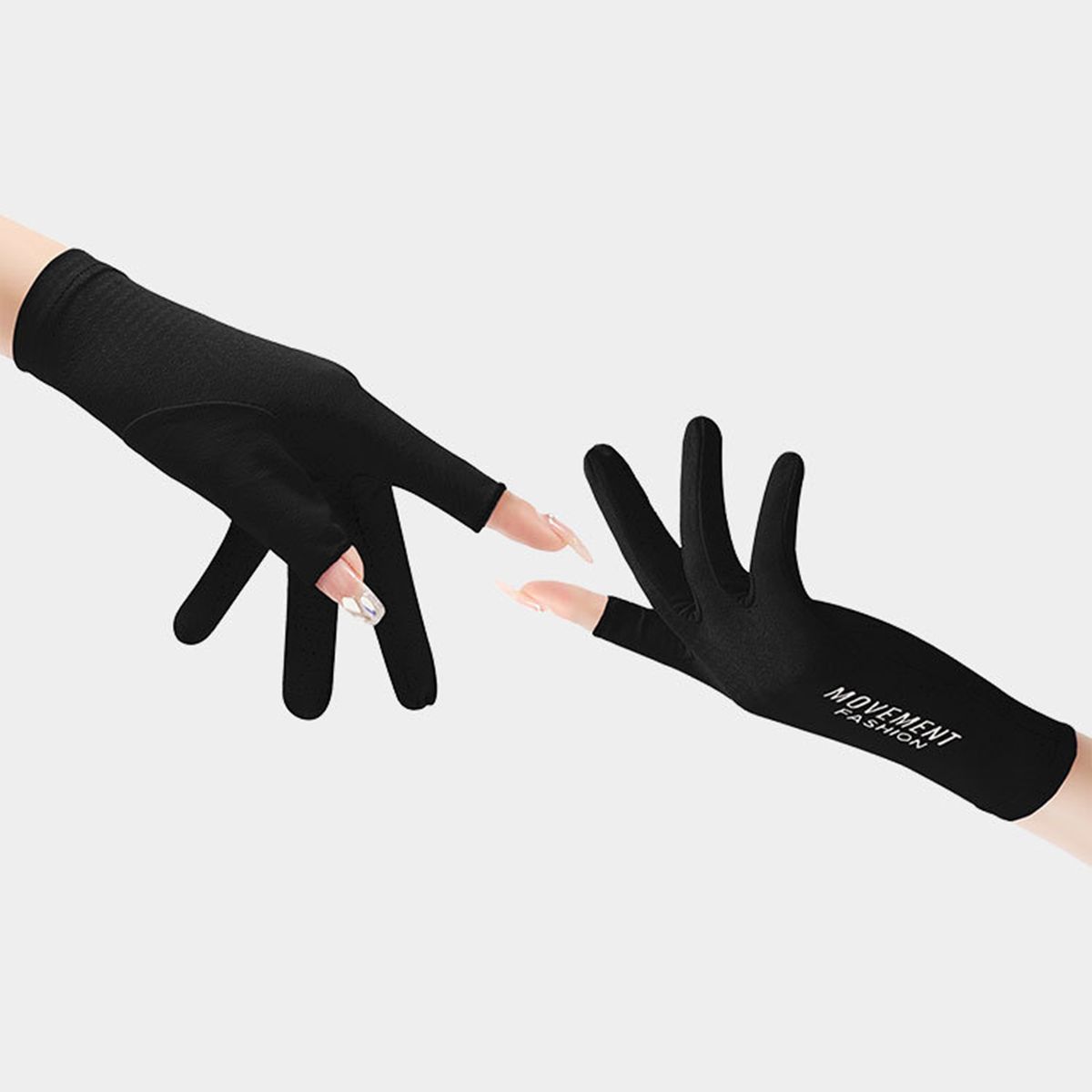 1 Pair Outdoor Gloves High Friction Touch Screen Black